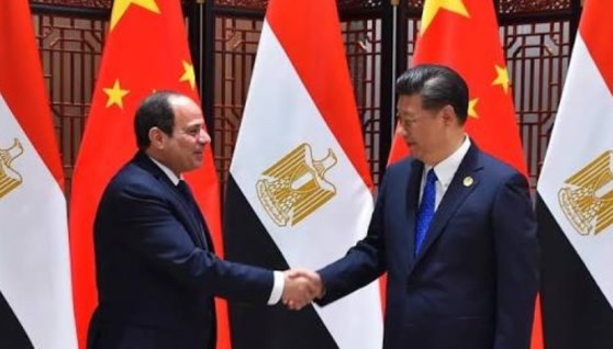 الرئيس عبد الفتاح السيسي ونظيره الصيني 