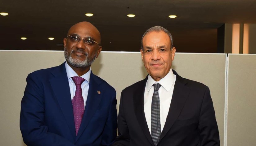 جانب من لقاء وزير الخارجة مع وزير خارجية أوغندا