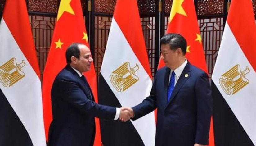 الرئيس المصري ونظيره الصيني